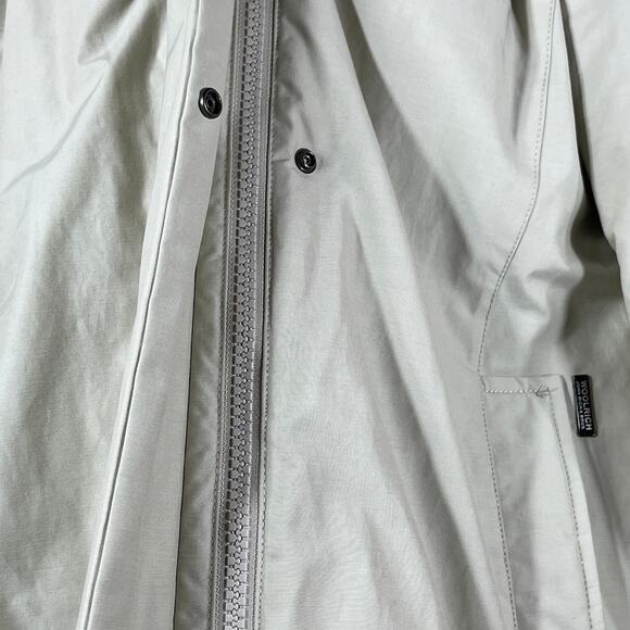 Woolrich Duck Down Puffer Jacket Womens Size‎ XL Cream Hooded Zip Up Pockets - Picture 5 of 16